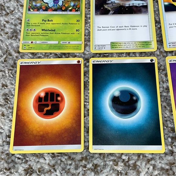 2017 POKEMON Trainer Energy Mixed Bundle Card Lot Of 6ea - Picture 4 of 5
